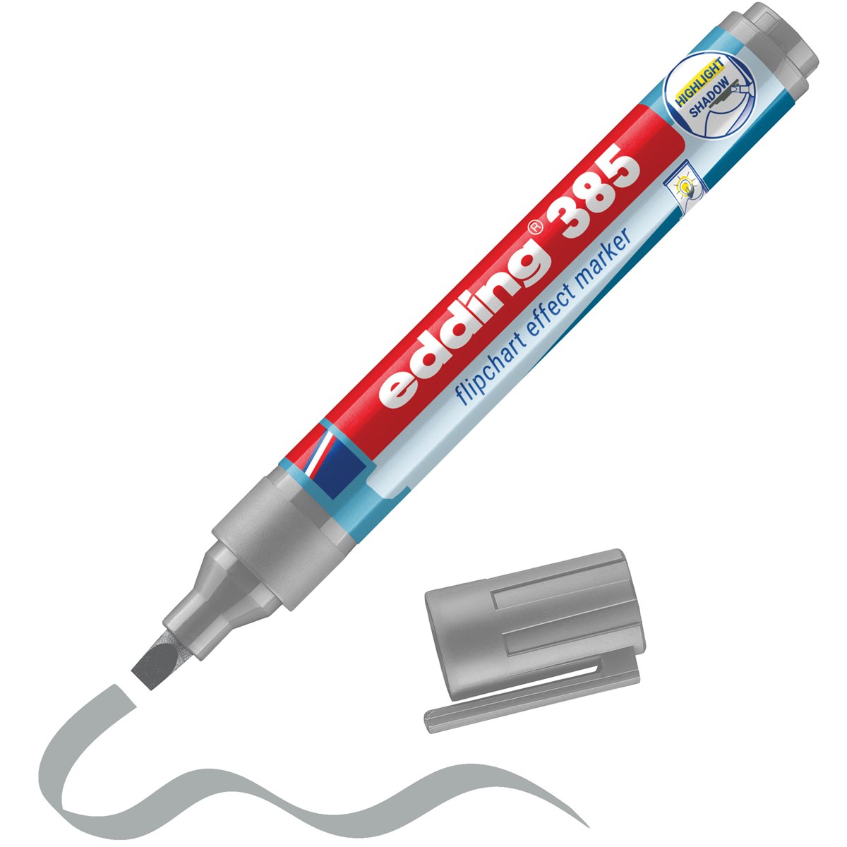 edding 385 Flipchart Effektmarker silbergrau (Art.-Nr.: 4-385026)