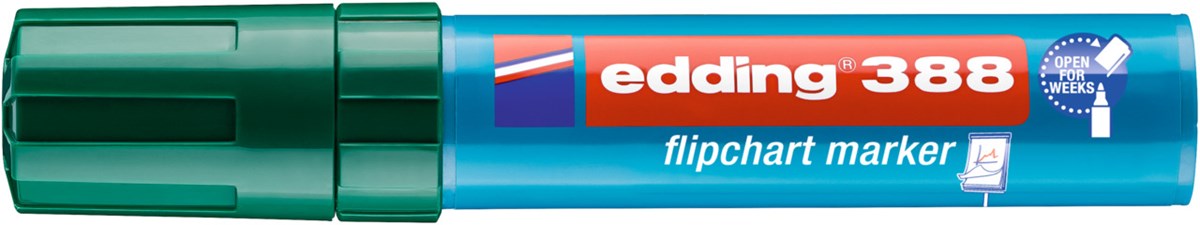 edding 388 Flipchartmarker grün, Keilspitze 4-12 mm (Art.-Nr.: 4-388004)