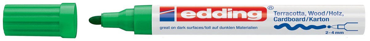 edding 4000 Mattlackmarker grün, Rundspitze 2-4 mm (Art.-Nr.: 4-4000004)