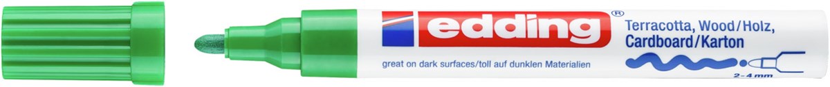 edding 4000 Mattlackmarker grün, Rundspitze 2-4 mm (Art.-Nr.: 4-4000004)