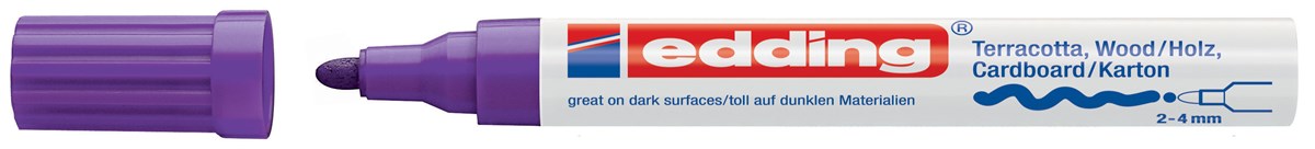 edding 4000 Mattlackmarker violett, Rundspitze 2-4 mm (Art.-Nr.: 4-4000008)