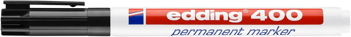 edding 400 Permanentmarker schwarz, Rundspitze 1 mm (Art.-Nr.: 4-400001)