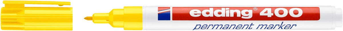 edding 400 Permanentmarker gelb, Rundspitze 1 mm (Art.-Nr.: 4-400005)