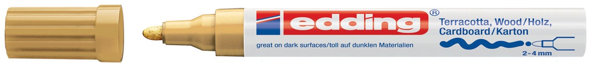 edding 4000 Mattlackmarker gold, Rundspitze 2-4 mm (Art.-Nr.: 4-4000053)