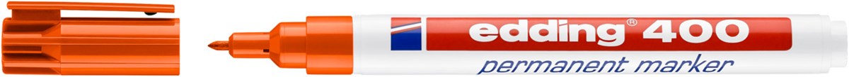 edding 400 Permanentmarker orange, Rundspitze 1 mm (Art.-Nr.: 4-400006)