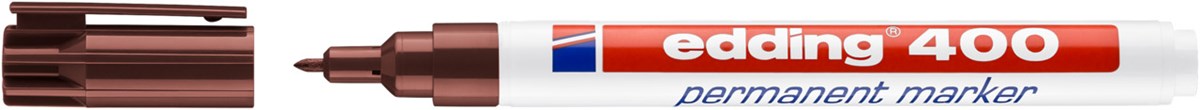 edding 400 Permanentmarker braun, Rundspitze 1 mm (Art.-Nr.: 4-400007)
