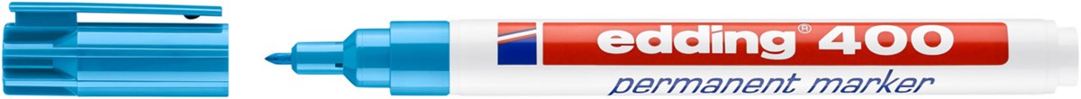 edding 400 Permanentmarker hellblau, Rundspitze 1 mm (Art.-Nr.: 4-400010)