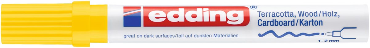 edding 4040 Mattlackmarker gelb, Rundspitze 1-2 mm (Art.-Nr.: 4-4040005)