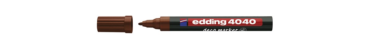 edding 4040 Mattlackmarker braun, Rundspitze 1-2 mm (Art.-Nr.: 4-4040007)