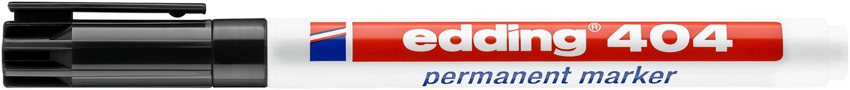 edding 404 Permanentmarker schwarz, Rundspitze 0,75 mm (Art.-Nr.: 4-404001)