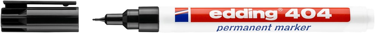 edding 404 Permanentmarker schwarz, Rundspitze 0,75 mm (Art.-Nr.: 4-404001)