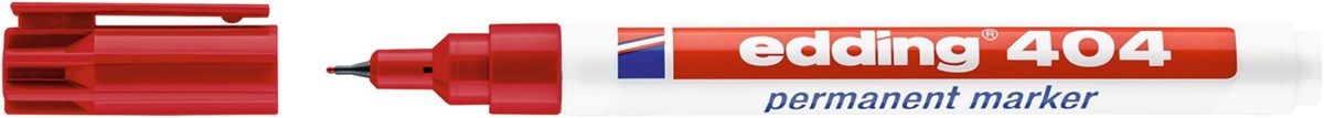 edding 404 Permanentmarker rot, Rundspitze 0,75 mm (Art.-Nr.: 4-404002)