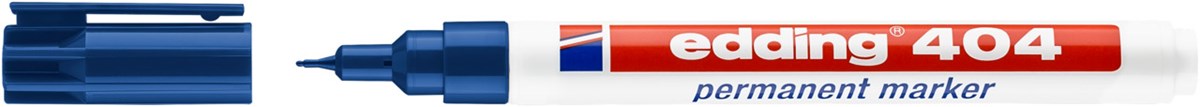 edding 404 Permanentmarker blau, Rundspitze 0,75 mm (Art.-Nr.: 4-404003)