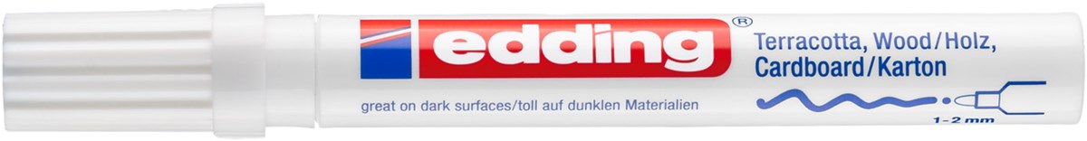 edding 4040 Mattlackmarker weiß, Rundspitze 1-2 mm (Art.-Nr.: 4-4040049)