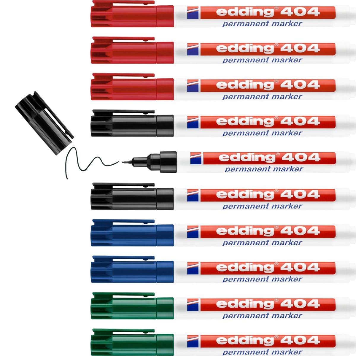 edding 404 Permanentmarker 10er Set sortiert, Rundspitze 0,75 mm (Art.-Nr.: 4-404999)