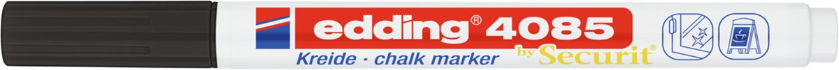 edding 4085 Kreidemarker schwarz, Rundspitze 1-2 mm (Art.-Nr.: 4-4085001)