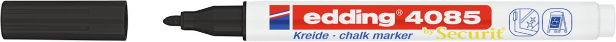 edding 4085 Kreidemarker schwarz, Rundspitze 1-2 mm (Art.-Nr.: 4-4085001)