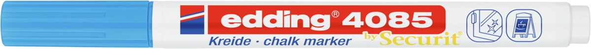 edding 4085 Kreidemarker hellblau, Rundspitze 1-2 mm (Art.-Nr.: 4-4085010)