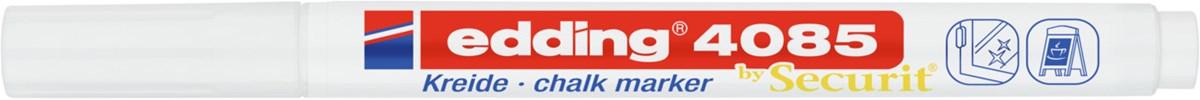 edding 4085 Kreidemarker weiß, Rundspitze 1-2 mm (Art.-Nr.: 4-4085049)
