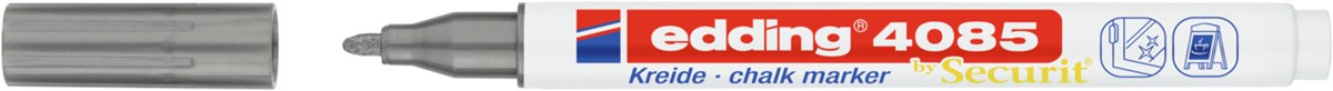 edding 4085 Kreidemarker Silber, Rundspitze 1-2 mm (Art.-Nr.: 4-4085054)