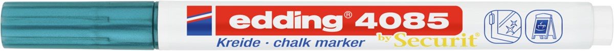 edding 4085 Kreidemarker blau-metallic, Rundspitze 1-2 mm (Art.-Nr.: 4-4085073)