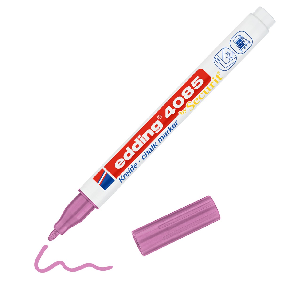 edding 4085 Kreidemarker pink-metallic, Rundspitze 1-2 mm (Art.-Nr.: 4-4085079)