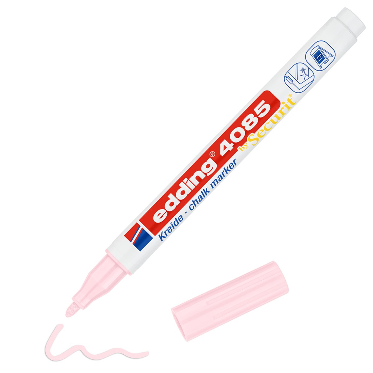 edding 4085 Kreidemarker pastellrosa, Rundspitze 1-2 mm (Art.-Nr.: 4-4085138)