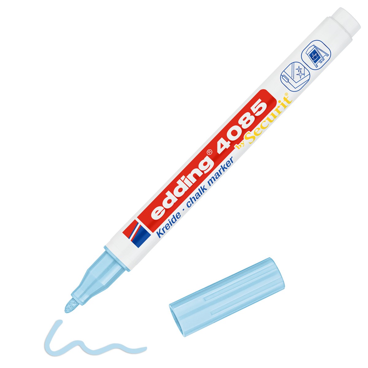 edding 4085 Kreidemarker pastellblau, Rundspitze 1-2 mm (Art.-Nr.: 4-4085139)