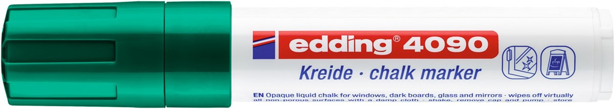 edding 4090 Kreidemarker grün, Keilspitze 4-15 mm (Art.-Nr.: 4-4090004)