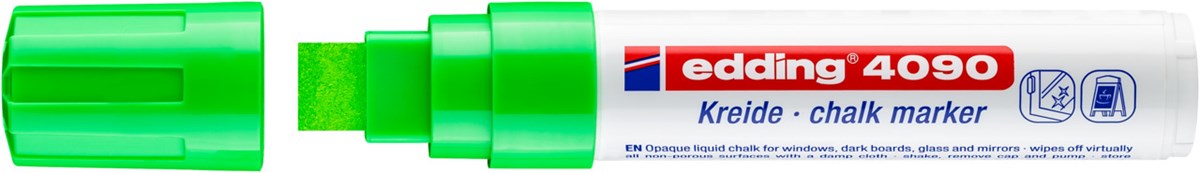 edding 4090 Kreidemarker hellgrün, Keilspitze 4-15 mm (Art.-Nr.: 4-4090011)