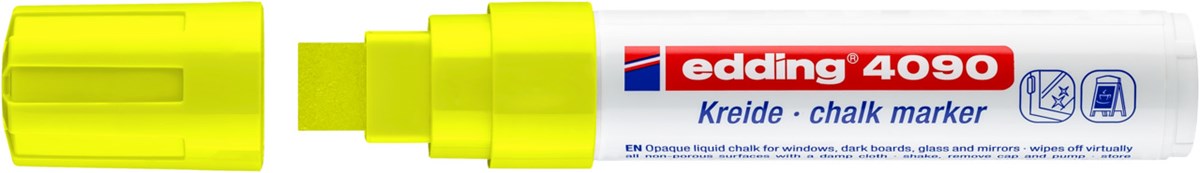 edding 4090 Kreidemarker Neongelb, Keilspitze 4-15 mm (Art.-Nr.: 4-4090065)