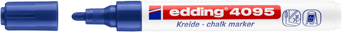 edding 4095 Kreidemarker blau, Rundspitze 2-3 mm (Art.-Nr.: 4-4095003)