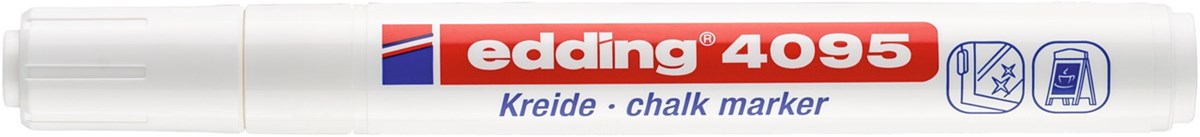 edding 4095 Kreidemarker weiß, Rundspitze 2-3 mm (Art.-Nr.: 4-4095049)