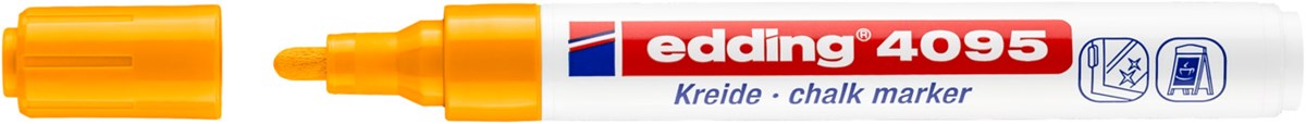 edding 4095 Kreidemarker neonorange, Rundspitze 2-3 mm (Art.-Nr.: 4-4095066)