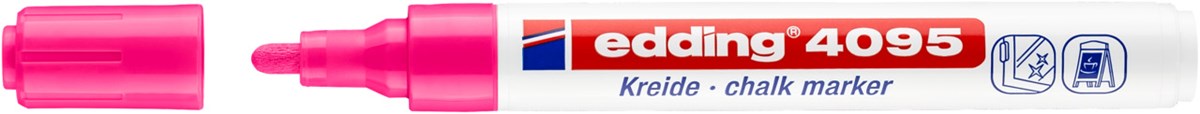 edding 4095 Kreidemarker neonrosa, Rundspitze 2-3 mm (Art.-Nr.: 4-4095069)