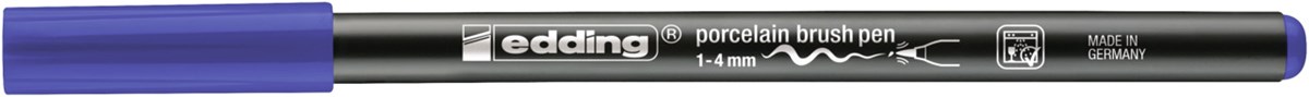 edding 4200 Porzellanpinselstift blau, Pinselspitze 1-4 mm (Art.-Nr.: 4-4200003)
