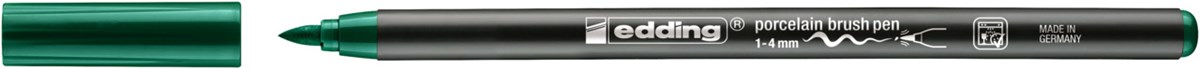 edding 4200 Porzellanpinselstift grün, Pinselspitze 1-4 mm (Art.-Nr.: 4-4200004)