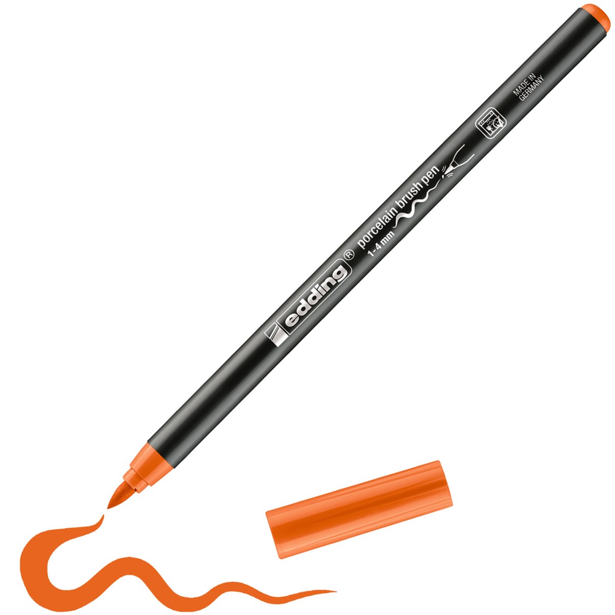 edding 4200 Porzellanpinselstift orange, Pinselspitze 1-4 mm (Art.-Nr.: 4-4200006)