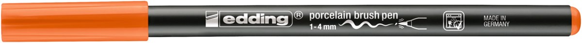 edding 4200 Porzellanpinselstift orange, Pinselspitze 1-4 mm (Art.-Nr.: 4-4200006)