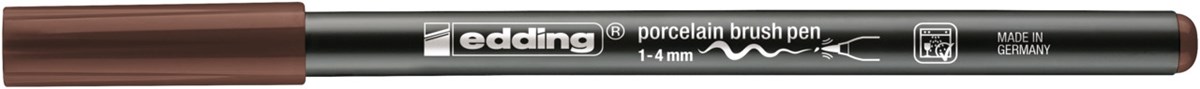 edding 4200 Porzellanpinselstift braun, Pinselspitze 1-4 mm (Art.-Nr.: 4-4200007)