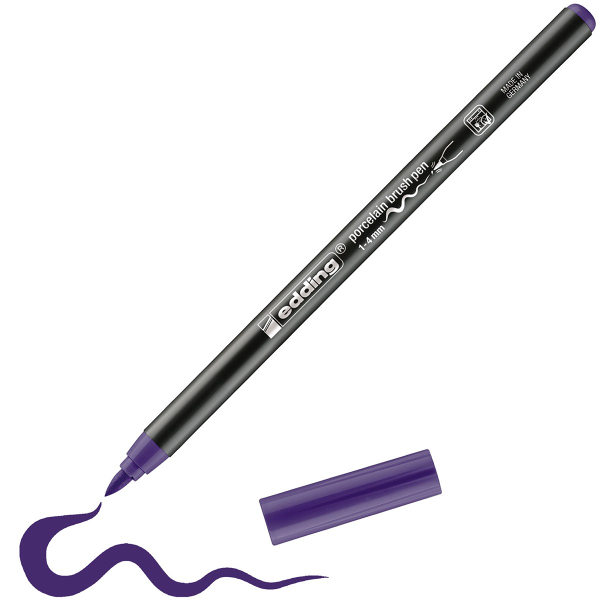 edding 4200 Porzellanpinselstift violett, Pinselspitze 1-4 mm (Art.-Nr.: 4-4200008)