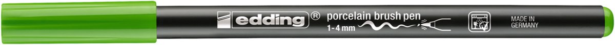 edding 4200 Porzellanpinselstift hellgrün, Pinselspitze 1-4 mm (Art.-Nr.: 4-4200011)