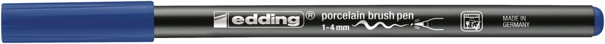 edding 4200 Porzellanpinselstift stahlblau, Pinselspitze 1-4 mm (Art.-Nr.: 4-4200017)