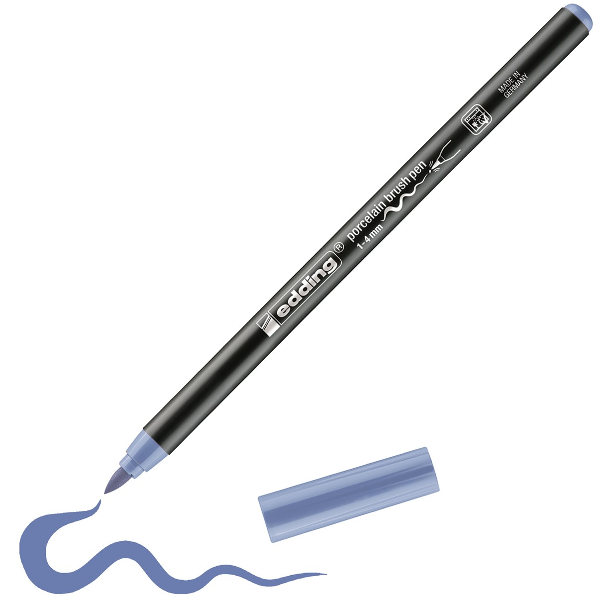 edding 4200 Porzellanpinselstift blauviolett, Pinselspitze 1-4 mm (Art.-Nr.: 4-4200330)