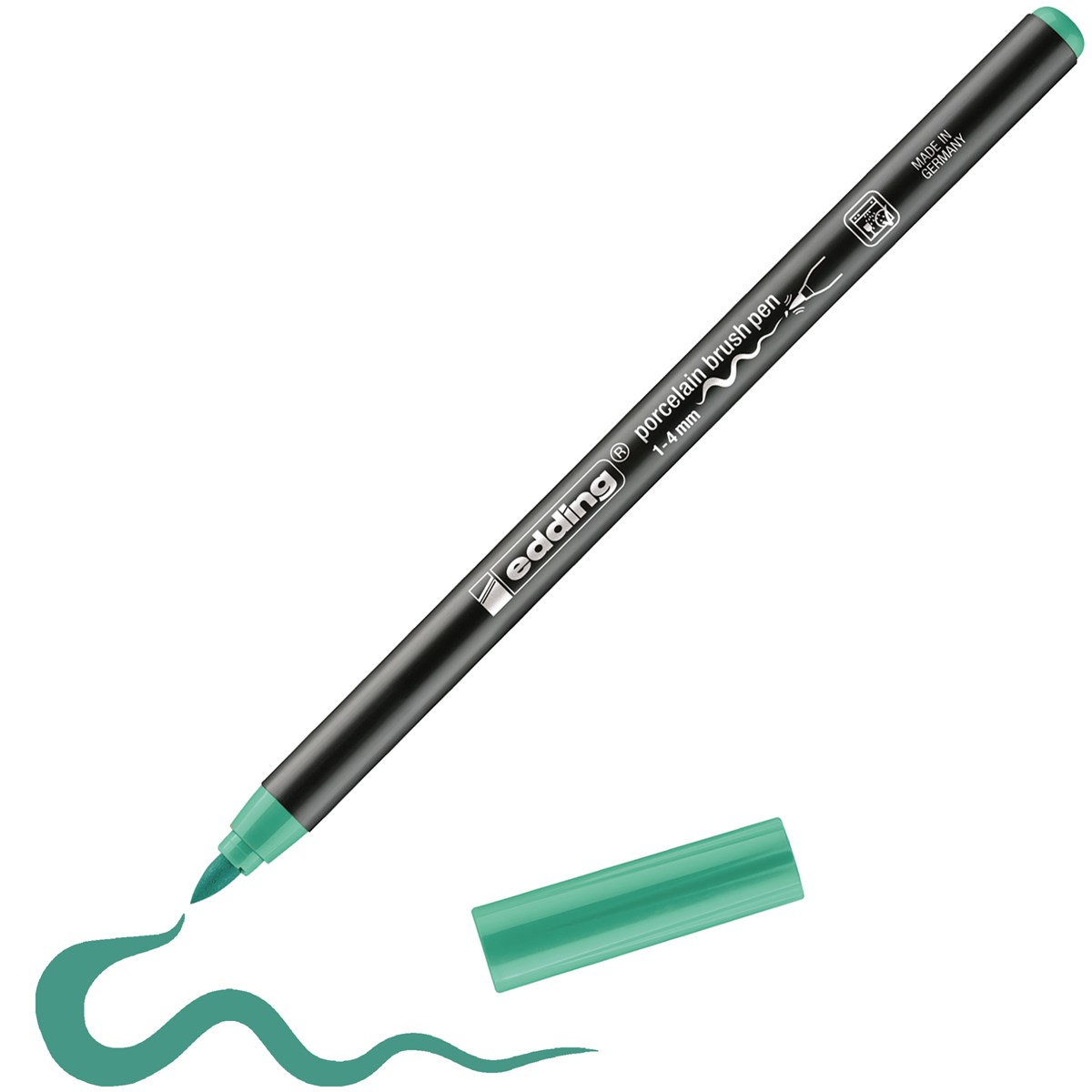 edding 4200 Porzellanpinselstift jadegrün, Pinselspitze 1-4 mm (Art.-Nr.: 4-4200857)