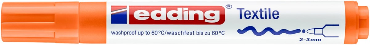 edding 4500 Textilmarker orange, Rundspitze 2-3 mm (Art.-Nr.: 4-4500006)