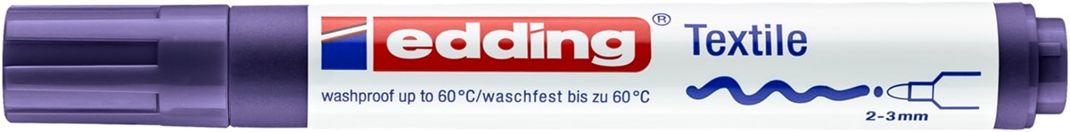 edding 4500 Textilmarker violett, Rundspitze 2-3 mm (Art.-Nr.: 4-4500008)