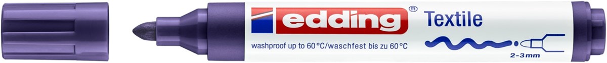 edding 4500 Textilmarker violett, Rundspitze 2-3 mm (Art.-Nr.: 4-4500008)
