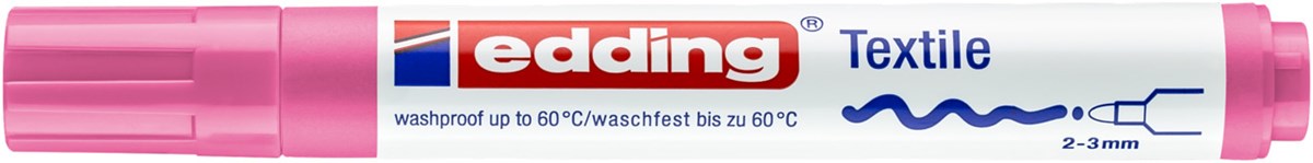 edding 4500 Textilmarker rosa, Rundspitze 2-3 mm (Art.-Nr.: 4-4500009)