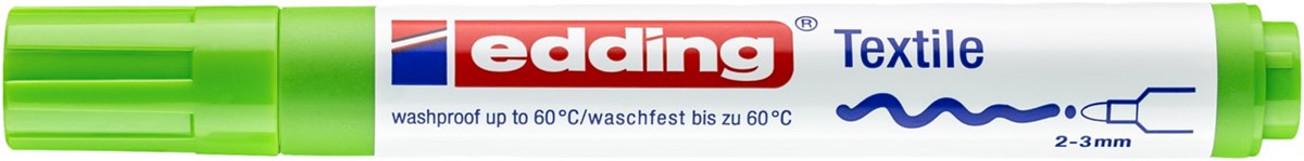 edding 4500 Textilmarker hellgrün, Rundspitze 2-3 mm (Art.-Nr.: 4-4500011)